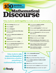 100MathDiscourseQuestions Printable