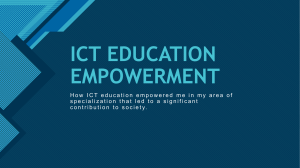 ICT EDUCATION