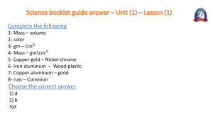 Science Booklet guide answer (Unit1)(Lesson1) (leaders language school)
