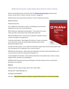 McAfee Internet Security mcafee antivirus latest version PC 1 Device 1 Year Key-converted