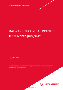 Malware Technical Insight  Turla “Penquin x64”