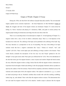 GOW Essay - Chapter 23