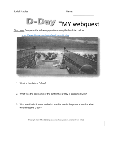 D-Day WebQuest