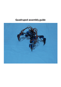 Quadruped robot assembly guide