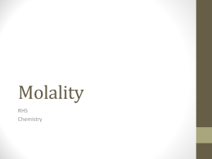 Molality ppt