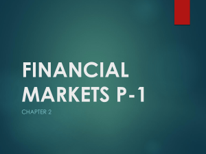 ppt FINANCIAL MARKETS p1
