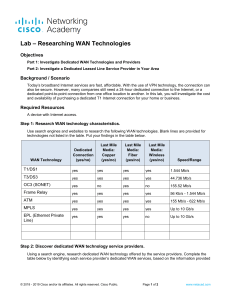 1.2.4.3 Lab - Researching WAN Technologies (1)