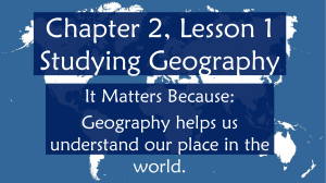 Studying Geography