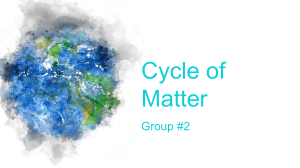 GW Cycle of Matter Bio 10th Gde. 2019