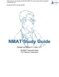 NMAT Study Guide by Astro Dok