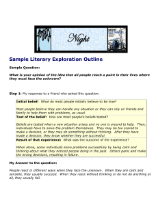 6Sample Literary Exploration Outline