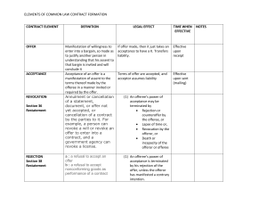 CONTRACT ELEMENT CHART