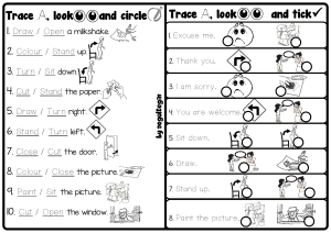 2.3. In The Classroom - Trace, Look and Circle