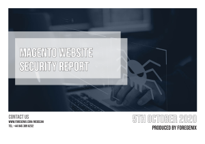 Foregenix-Magento Security Report-20201005