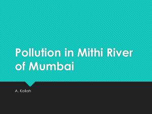MITHI RIVER POLLUTION IN MUMBAI