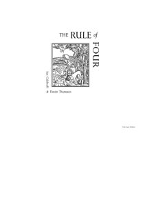 The Rule of Four - Ian Caldwell