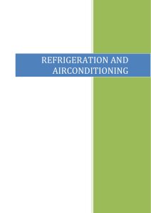 Refrigeration and AirConditioning