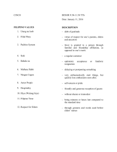 Filipino Values & Description