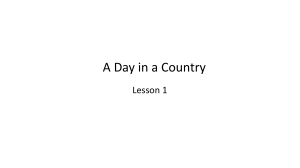 a day in a country