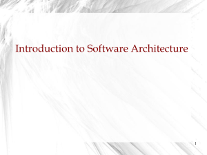 chapter 1-Introduction to SW Architecture