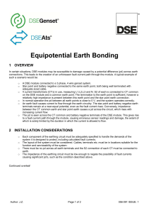 Equipotential Earth Bonding