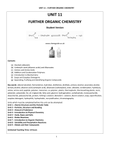 unit 11 - further organic chemistry student version