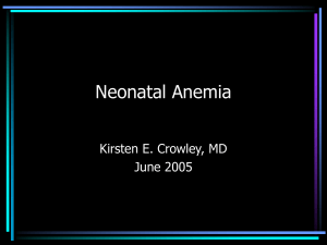 Neonatal-Anemia