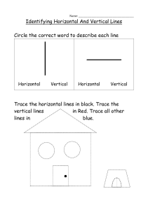Identifying Horizontal And Vertical Lines