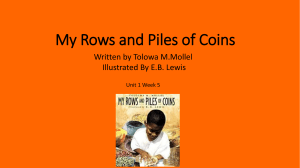 1.5 My Rows & Piles of Coins