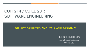 L6- Object Oriented Analysis and Design 2