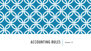 Chapter 10. Accounting rules for IGCSE.