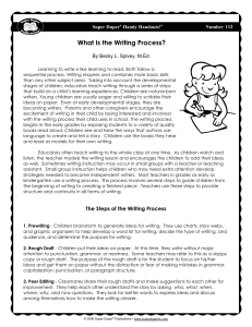  Writing Process-explanation