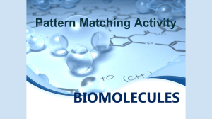 Biomolecules Pattern Matching Activity