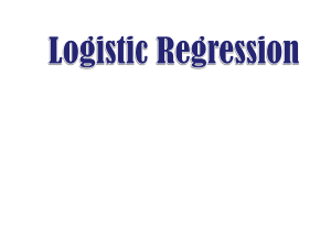 19.Logistic Regression
