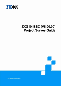 01 ZXG10 iBSC(V8.00.00) Project Survey Guide R1.1