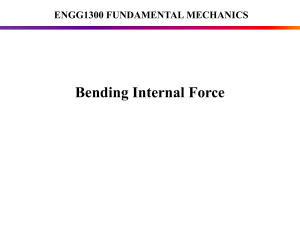 ENGG1300 4 Bending Internal Force