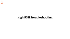 RSSI troubleshooting