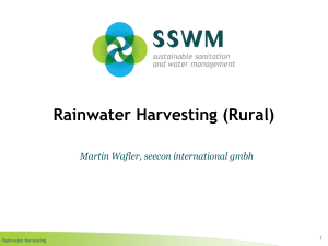 WAFLER 2010 Rainwater Harvesting Rural 1