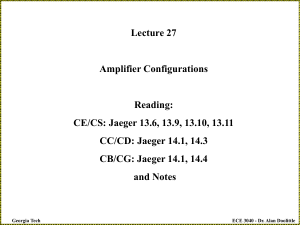 Lecture27-Amplifier Configurations
