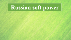 Russian soft power