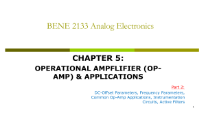 operational amplifier and application