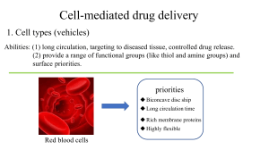 Cell-mediated drug delivery