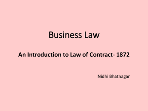 2. Contract Law