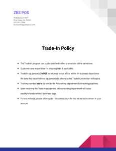 Trade in policy