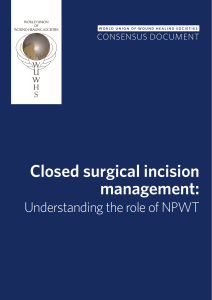 Closed surgical incision