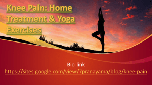 Knee Pain Home Treatment & Yoga Exercises