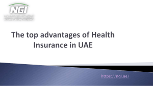 The top advantages of Health Insurance in UAE