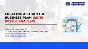 Strategic Business Plan using PESTLE Analysis PPT Template