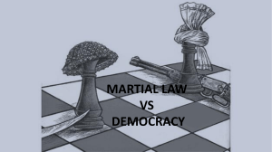 Democracy VS Martial Law