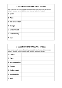 7 GEOGRAPHICAL CONCEPTS